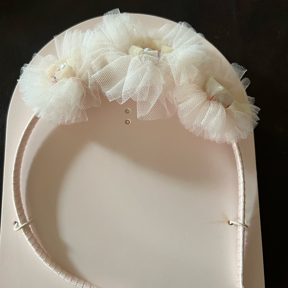 Tutu Du Monde Cream Floral Headband